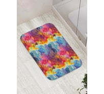 Коврик противоскользящий JoyArty "Цветной абстрактный бум" для ванной, сауны, бассейна, bath_30144