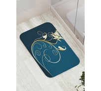 Коврик противоскользящий JoyArty "Золотой цветок" для ванной, сауны, бассейна, bath_29866