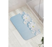 Коврик противоскользящий JoyArty "Нежные цветочки" для ванной, сауны, бассейна, bath_30456