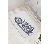 Коврик противоскользящий JoyArty "Байкер в дороге" для ванной, сауны, бассейна, bath_30094