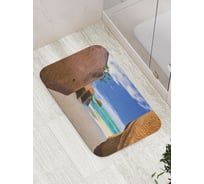 Коврик противоскользящий JoyArty "Дивные постройки" для ванной, сауны, бассейна, bath_16105