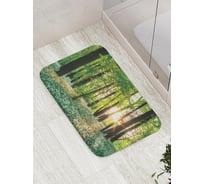 Коврик противоскользящий JoyArty "Солнце на краю леса" для ванной, сауны, бассейна, bath_14629