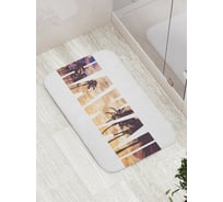 Коврик противоскользящий JoyArty "Жаркий отдых на Гавайях" для ванной, сауны, бассейна, bath_16257