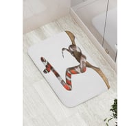 Коврик противоскользящий JoyArty "Висящая змея" для ванной, сауны, бассейна, bath_13371