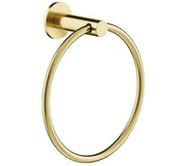 Полотенцедержатель Sancos Base, кольцо, брашированное золото, PVD покрытие, арт. SC9029BG