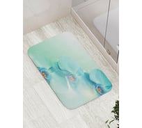 Коврик противоскользящий JoyArty "Цветы в мираже" для ванной, сауны, бассейна, bath_17032