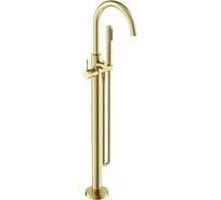 Напольный смеситель для ванны Sancos Etna брашированное золото, PVD покрытие, арт. SC9009BG