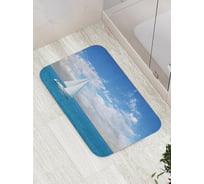 Коврик противоскользящий JoyArty "Одинокий корабль" для ванной, сауны, бассейна, bath_30277