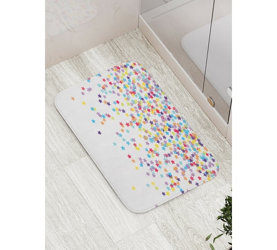 Коврик противоскользящий JoyArty "Звездная радуга" для ванной, сауны, бассейна, bath_18410 1
