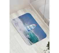 Коврик противоскользящий JoyArty "Маяк на волнах" для ванной, сауны, бассейна, bath_5503