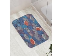 Коврик противоскользящий JoyArty "Сочный инжир" для ванной, сауны, бассейна, bath_32475