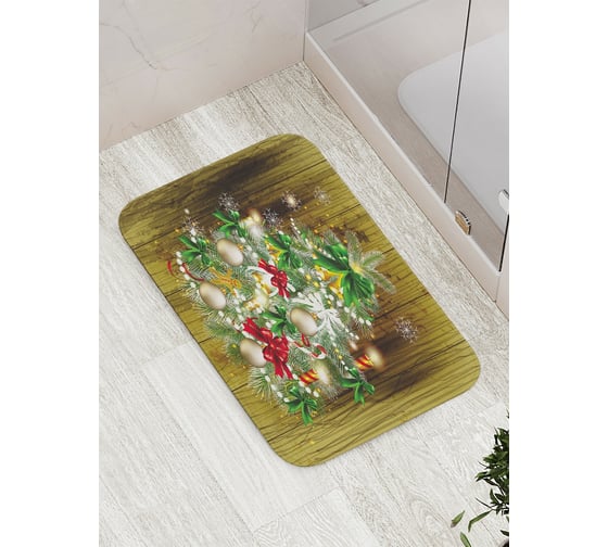 Коврик противоскользящий JoyArty "Маленькая елочка" для ванной, сауны, бассейна, bath_78070 1