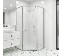 Душевой уголок RGW 100х100х195 HO-088 Трапеция/Хром/Матовое/8 мм (2 уп.) 350608800-21