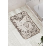 Коврик противоскользящий JoyArty "Карта моряков" для ванной, сауны, бассейна, bath_11531