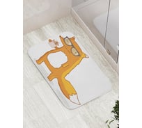 Коврик противоскользящий JoyArty "Хитрый лис" для ванной, сауны, бассейна, bath_78553