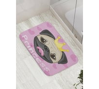 Коврик противоскользящий JoyArty "Питомец принцессы" для ванной, сауны, бассейна, bath_11975