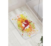 Коврик противоскользящий JoyArty "Энергия радости" для ванной, сауны, бассейна, bath_29113