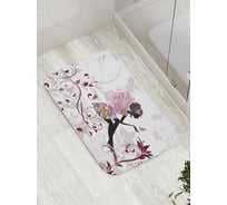 Коврик противоскользящий JoyArty "Задумчивая фея" для ванной, сауны, бассейна, bath_11955