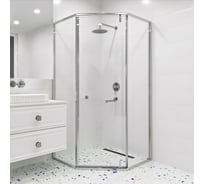 Душевой уголок RGW 100х100х195 HO-088 Трапеция/Хром/Прозрачное/8 мм (2 уп.) 350608800-11