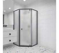 Душевой уголок RGW 100х100х195 HO-088-B Трапеция/Чёрный/Матовое/8 мм (2 уп.) 350608800-24