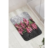 Коврик противоскользящий JoyArty "Цветочное разделение" для ванной, сауны, бассейна, bath_2729