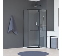 Душевой уголок RGW 80х80х195 HO-081-B Трапеция/Чёрный/Прозрачное/8 мм (2 уп.) 350608188-14