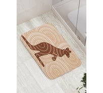 Коврик противоскользящий JoyArty "Кенгуру в мозаике" для ванной, сауны, бассейна, bath_18157