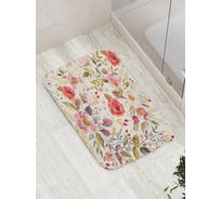 Коврик противоскользящий JoyArty "Цветочное знакомство" для ванной, сауны, бассейна, bath_29975
