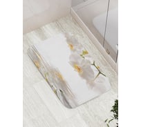 Коврик противоскользящий JoyArty "Цветы смотрят в будущее" для ванной, сауны, бассейна, bath_2730