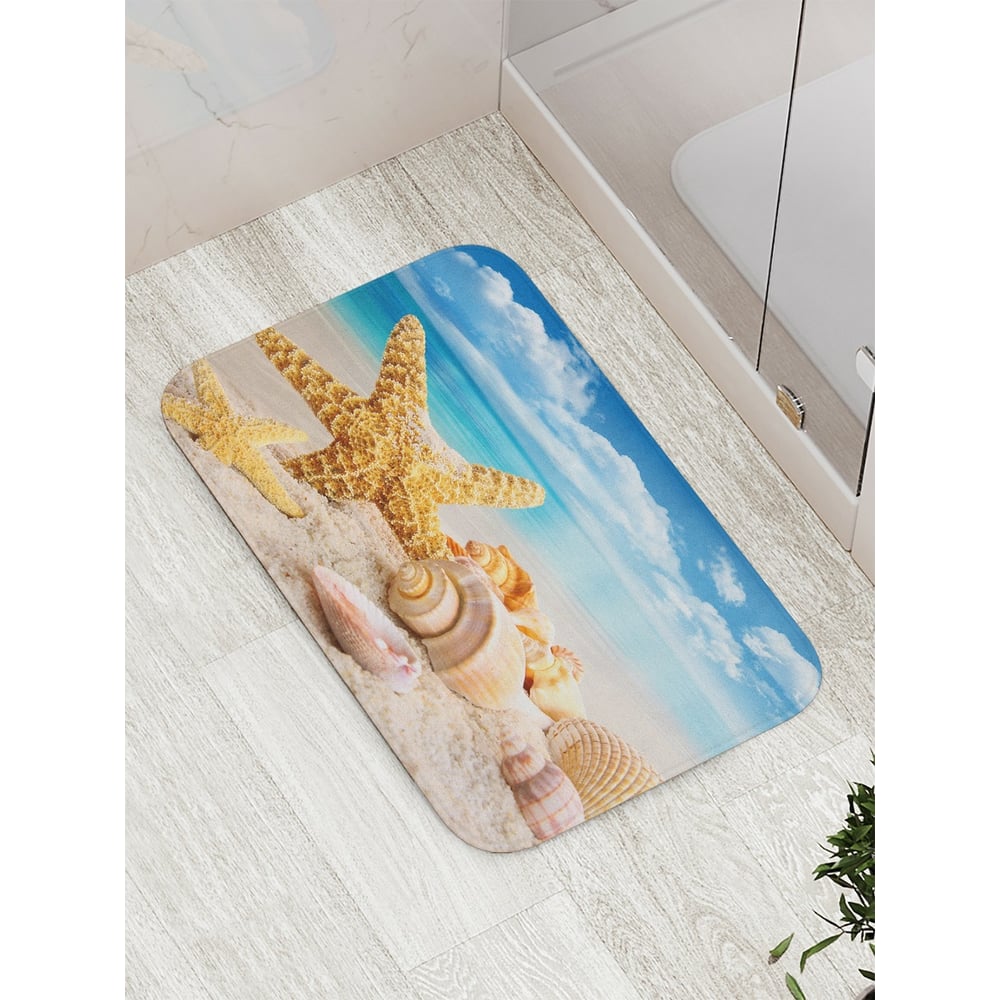 Коврик противоскользящий JoyArty "Морские сувениры" для ванной, сауны ...