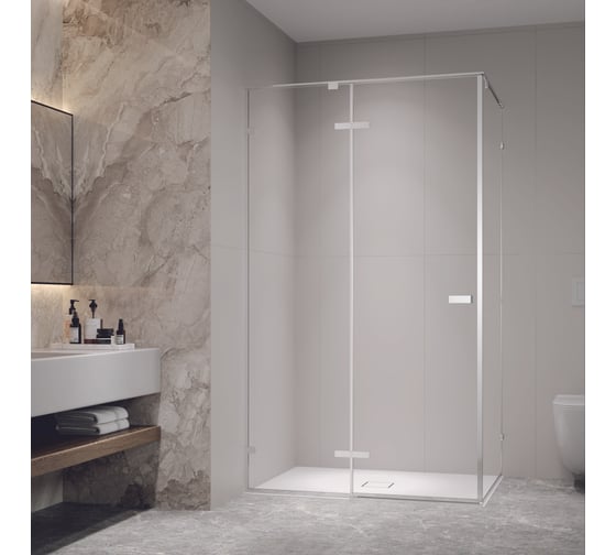 Душевой уголок RGW 140х80х200 SV-040 Прямоуг./Хром/Прозрачное/8 мм (2 уп.) 353204048-11 1