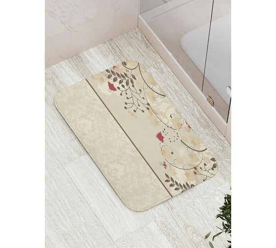 Коврик противоскользящий JoyArty "Листья фантазий" для ванной, сауны, бассейна, bath_3836 1