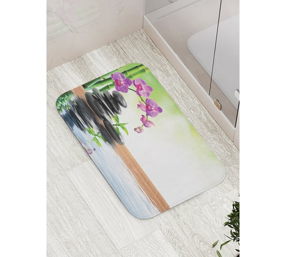 Коврик противоскользящий JoyArty "Красивая орхидея" для ванной, сауны, бассейна, bath_16369 1