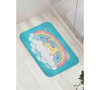 Коврик противоскользящий JoyArty "Радужный единорог" для ванной, сауны, бассейна, bath_59622