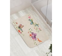 Коврик противоскользящий JoyArty "Бабочки путешественники" для ванной, сауны, бассейна, bath_17052