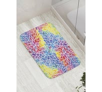 Коврик противоскользящий JoyArty "Радужное цветение" для ванной, сауны, бассейна, bath_8175