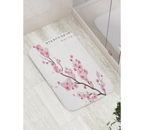 Коврик противоскользящий JoyArty "Японские цветы" для ванной, сауны, бассейна, bath_15817