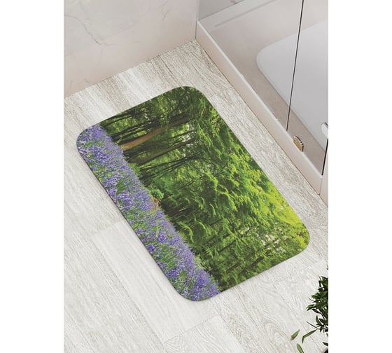 Коврик противоскользящий JoyArty "Лес любит цветы" для ванной, сауны, бассейна, bath_16431 1