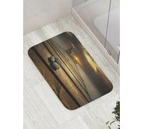 Коврик противоскользящий JoyArty "Потерянные камни" для ванной, сауны, бассейна, bath_8948