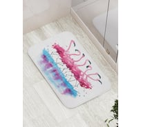 Коврик противоскользящий JoyArty "Фламинго акварелью" для ванной, сауны, бассейна, bath_25199