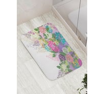 Коврик противоскользящий JoyArty "Цветочное изобилие" для ванной, сауны, бассейна, bath_13635