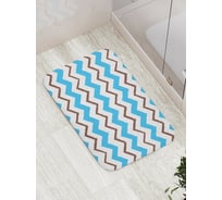 Коврик противоскользящий JoyArty "Разноцветные зигзаги" для ванной, сауны, бассейна, bath_6935