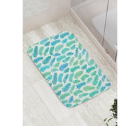 Коврик противоскользящий JoyArty "Лиственный узор" для ванной, сауны, бассейна, bath_13261