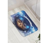 Коврик противоскользящий JoyArty "Котик в космосе" для ванной, сауны, бассейна, bath_6851