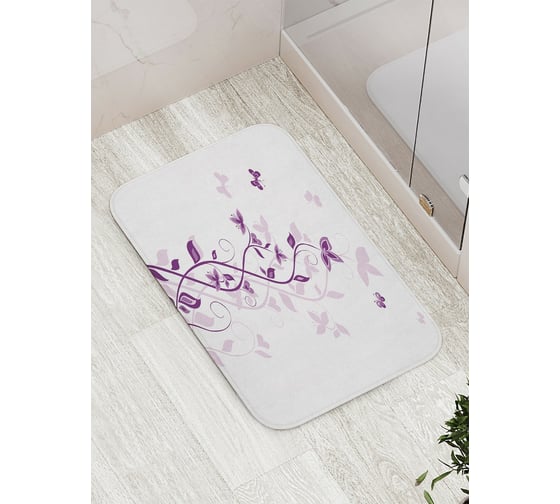 Коврик противоскользящий JoyArty "Цветы вьются к небу" для ванной, сауны, бассейна, bath_16798 1