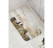 Коврик противоскользящий JoyArty "Старинный мостик" для ванной, сауны, бассейна, bath_749