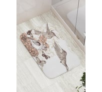 Коврик противоскользящий JoyArty "Колибри соревнуются" для ванной, сауны, бассейна, bath_17100