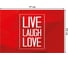 Коврик противоскользящий JoyArty "Live.Laugh.Love" для ванной, сауны, бассейна, bath_53840 2