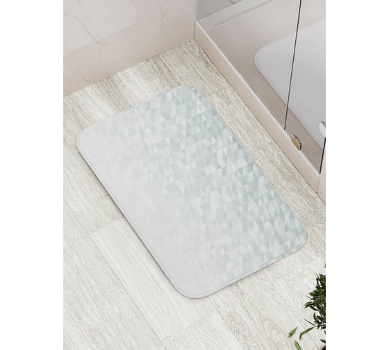Коврик противоскользящий JoyArty "Треугольные переходы" для ванной, сауны, бассейна, bath_13578 1