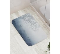 Коврик противоскользящий JoyArty "Дождь застал в лесу" для ванной, сауны, бассейна, bath_4535
